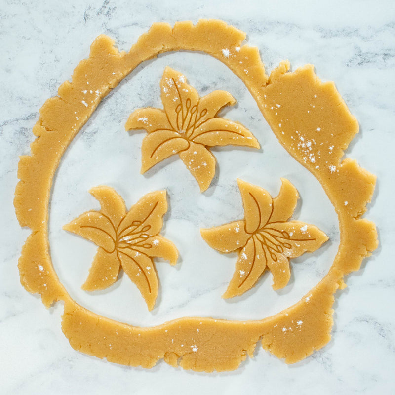 bakerlogy day lily cookie dough cutouts