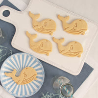 cute whale cookies