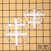 set of 2 chef hat and chef jacket cookie cutters