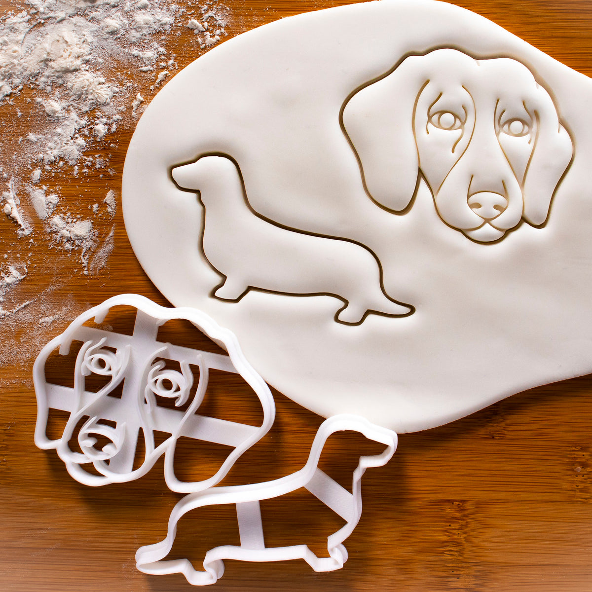 Set of 2 Short Haired Dachshund Cookie Cutters