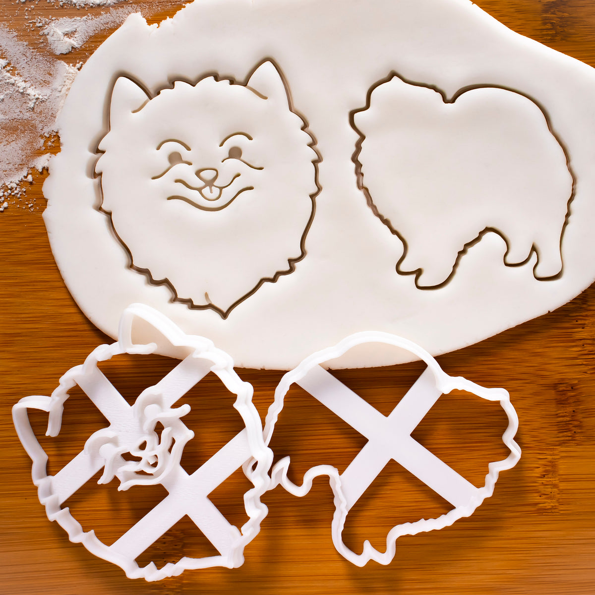 Set of 2 Pomeranian Cookie Cutters