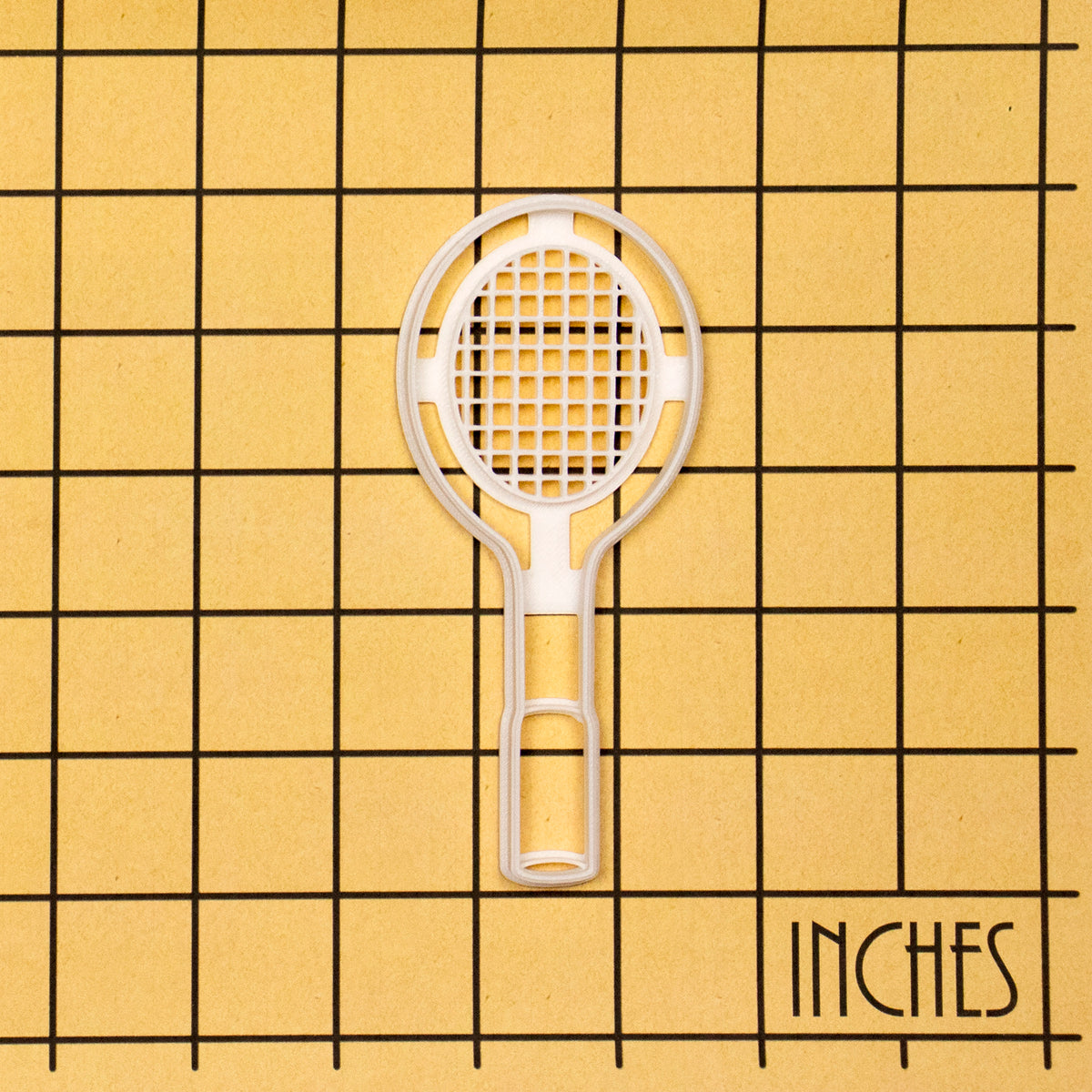 Badminton Racket cookie cutter