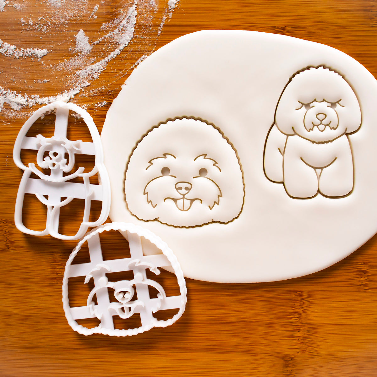 Set of 2 Bichon Frise Cookie Cutters