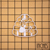beehive with bees cookie cutter