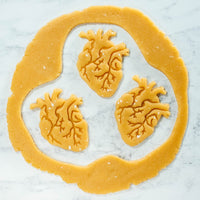 BAKERLOGY anatomical heart cookie dough cut outs