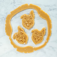 Australian Shepherd Face Cookies