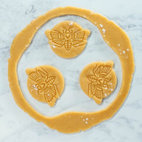 bakerlogy death hawk moth sugar cookie cutout dough