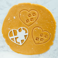 bakerlogy heart paw prints cookie cutter