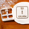 Iodine Periodic Table Element Cookie Cutter (Symbol I)