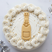 Champagne Bottle & Glass Set