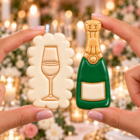 Champagne Bottle & Glass Set