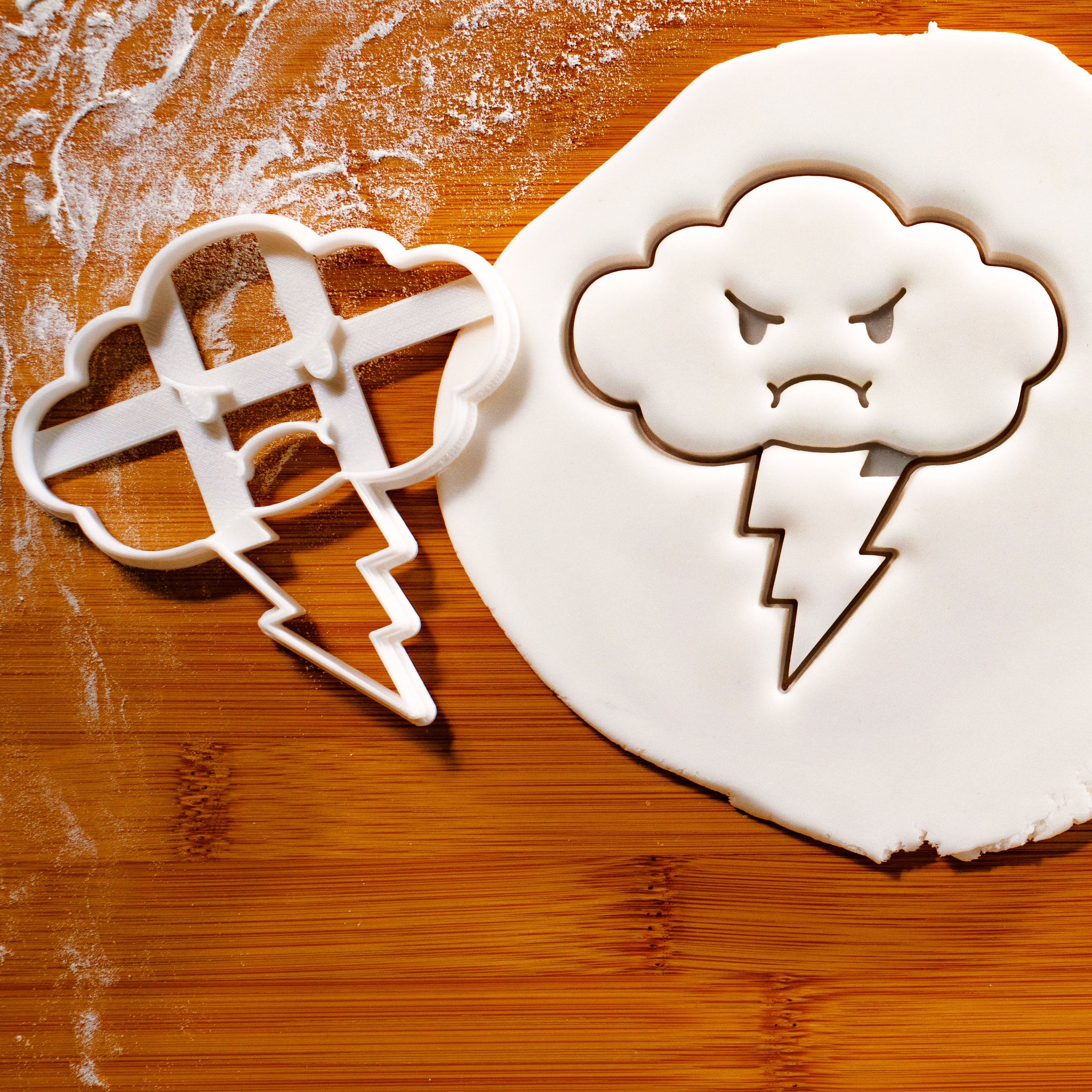 Angry Cloud Cookie Cutter