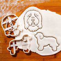 Set of 2 Old English Sheepdog Cookie Cutters