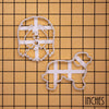 Set of 2 Old English Sheepdog Cookie Cutters