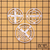 set of 3 cell embryo cookie cutters
