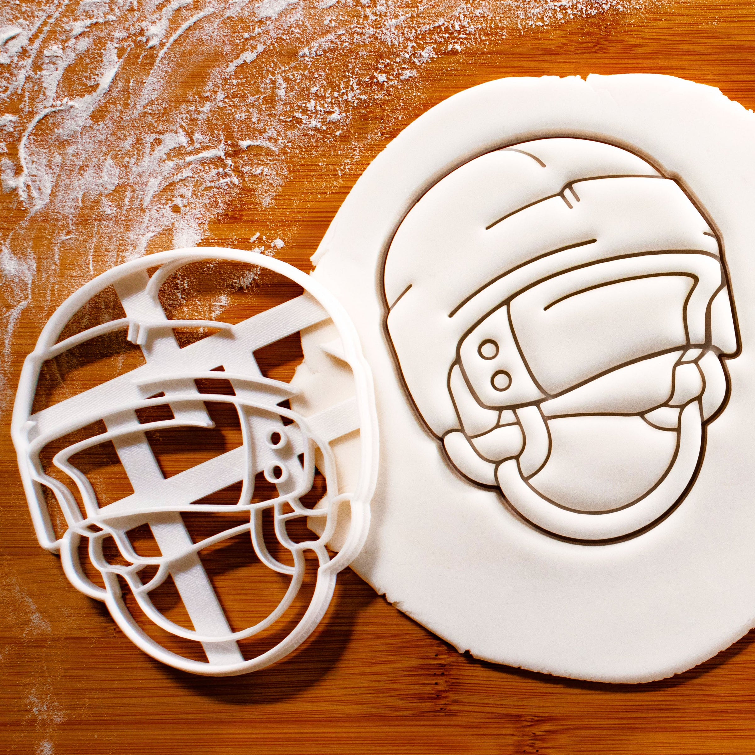 cookie cutters football helmet Hockey Helmet Cookie Cutter – Bakerlogy
