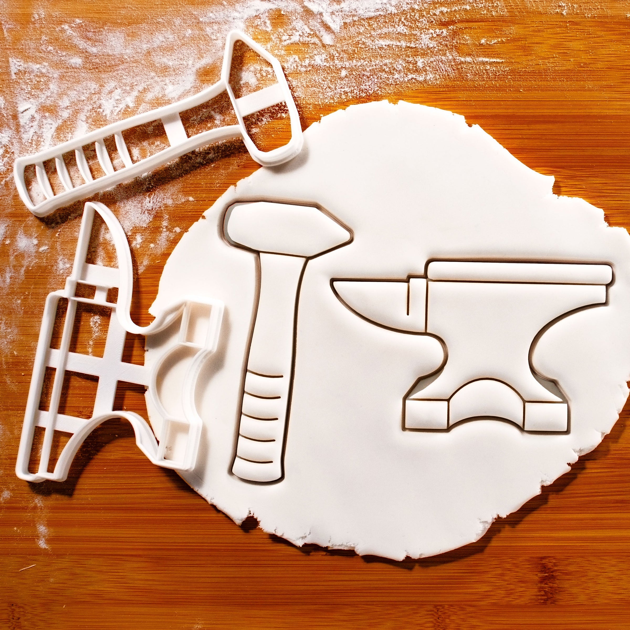 Anvil and Blacksmith Hammer Cookie Cutters