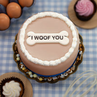 I WOOF YOU Dog Bone