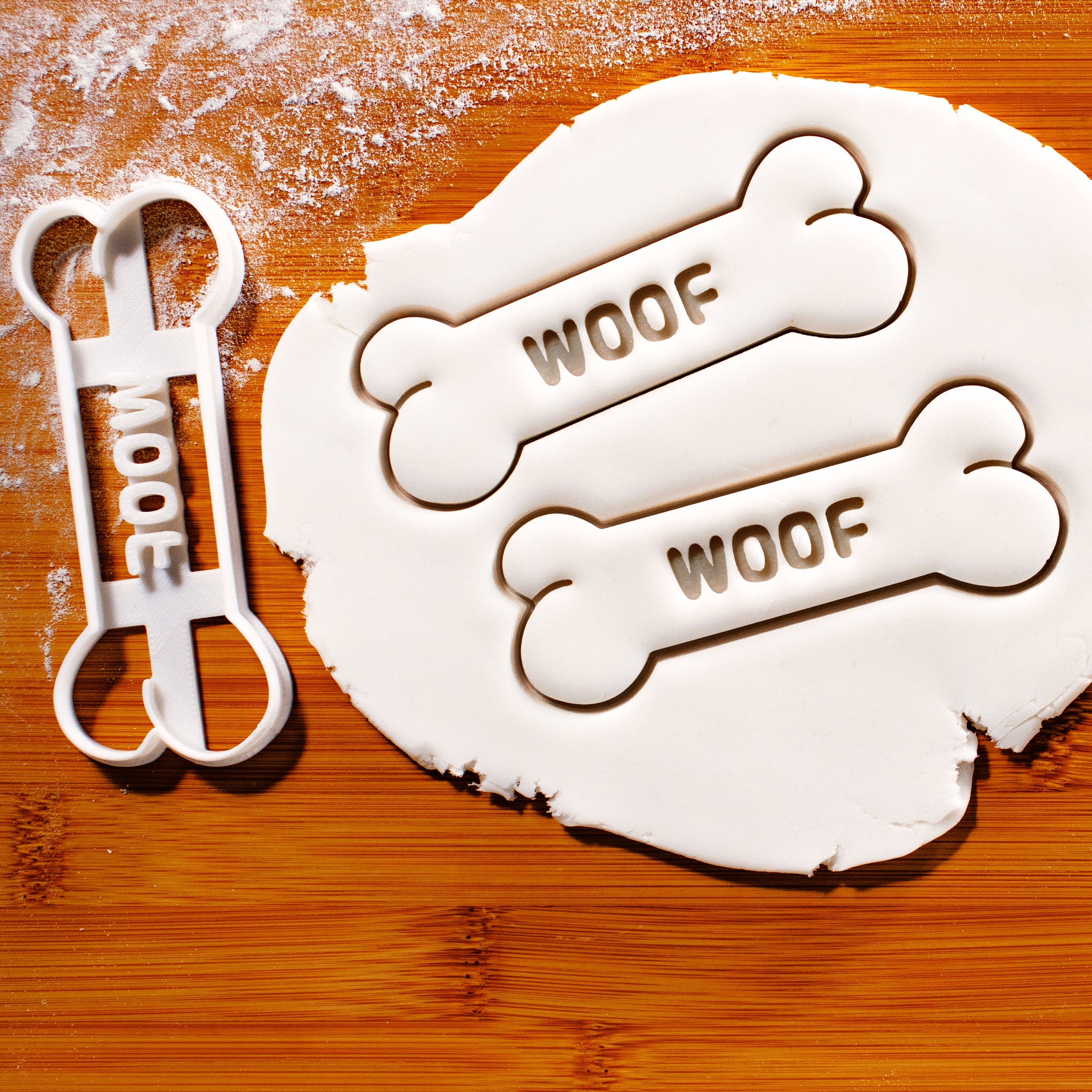 WOOF Dog Bone Cookie Cutter