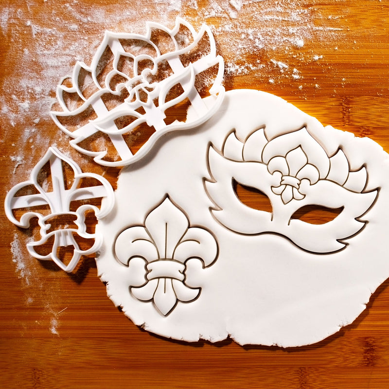 Mardi Gras Cookie Cutters, Carnival Mask Cookie Cutters, Mask