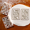 Set of 2 King of Spades and Queen of Hearts Playing Card Cookie Cutters