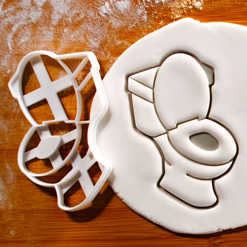 Set of 2 Toilet Bowl and Plunger Cookie Cutters