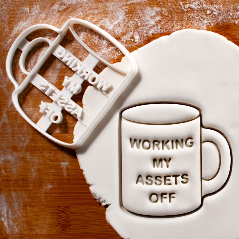 Set of 3 Financial Humor Mug-Shaped Cookie Cutters