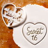 Sweet 16 Cookie Cutter