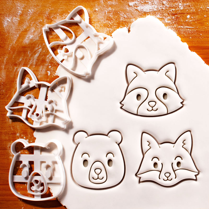 Set of 3 Baby Woodland Critters Cookie Cutters