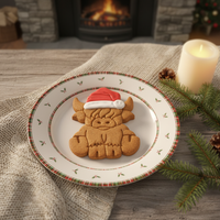 Xmas Highland Cow Set (2pcs)