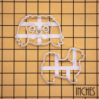 Set of 2 Pekingese Cookie Cutters