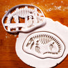 Set of 2 Mosasaurus Fossil