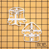 Cottage House & Tree Stump Cookie Cutters