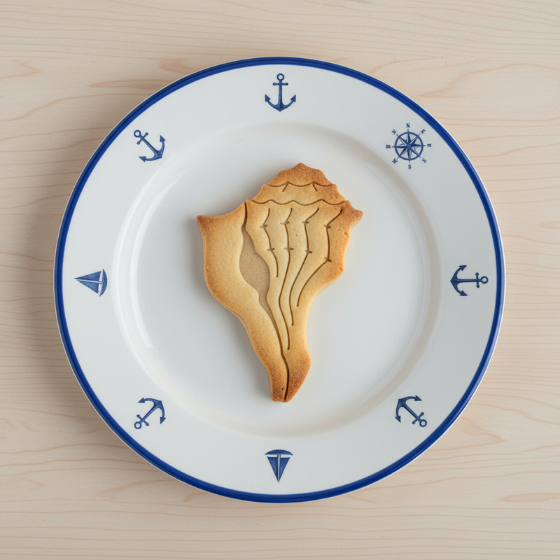 Lightning Whelk & Scallop Shell