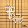 Lightning Whelk & Scallop Shell Cookie Cutters