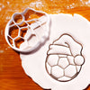 Santa Hat Soccer Ball Cookie Cutter