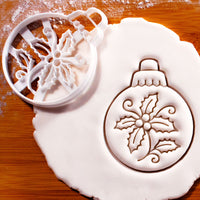 Christmas Holly Bauble Cookie Cutter