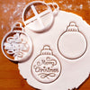 Set of 2 Christmas Bauble Cookie Cutters