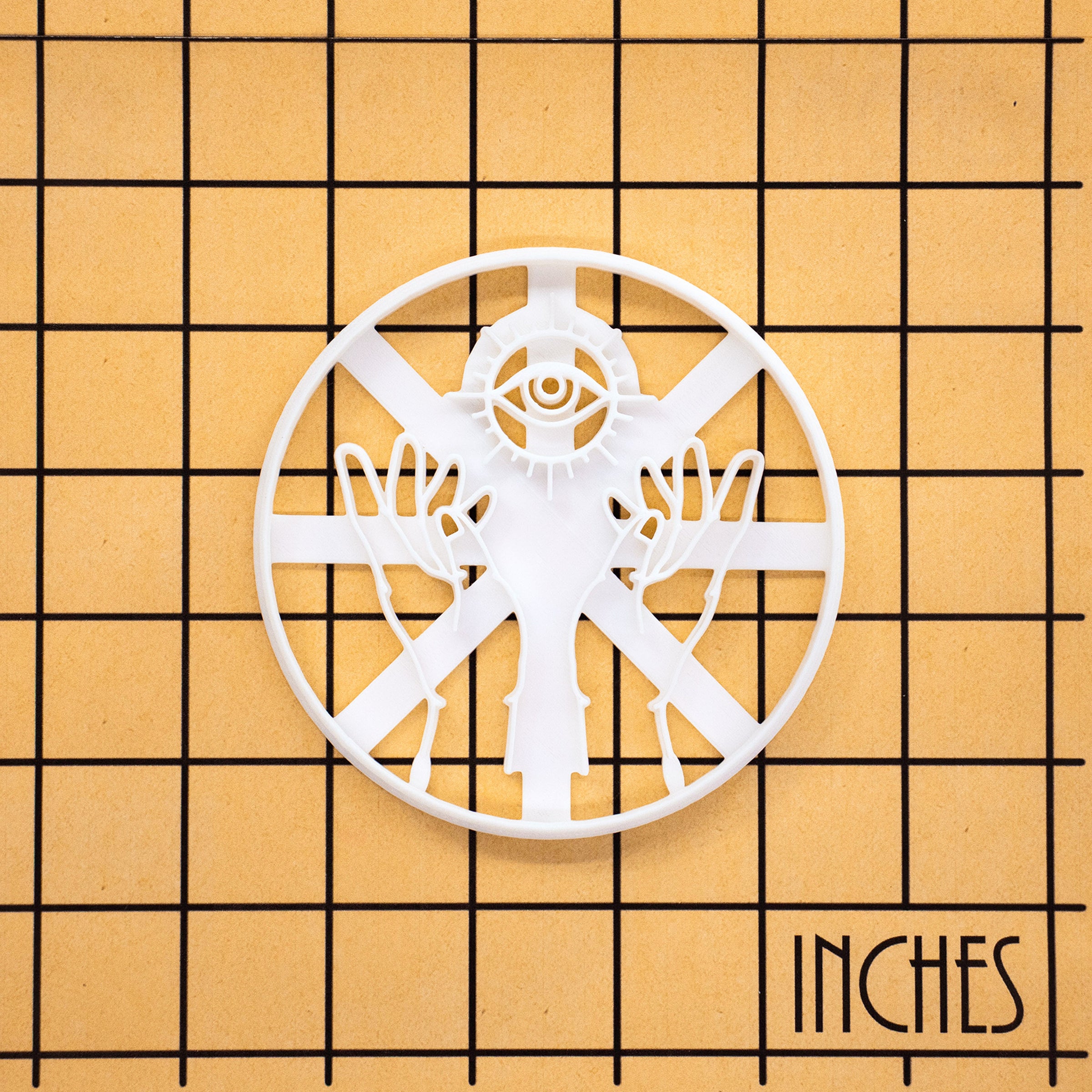 Mystic Hands with All-Seeing Eye Cookie Cutter