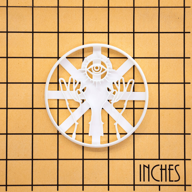 Mystic Hands with All-Seeing Eye Cookie Cutter