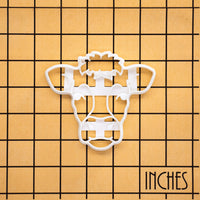 Dairy Cow Face Cookie Cutter