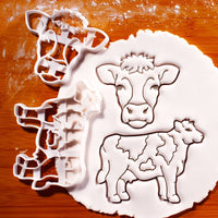 Set of 2 Dairy Cow Cookie Cutters