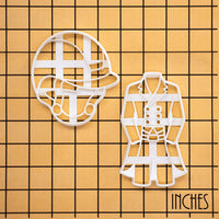 Set of 2 Dressage Coat & Riding Helmet Cookie Cutters