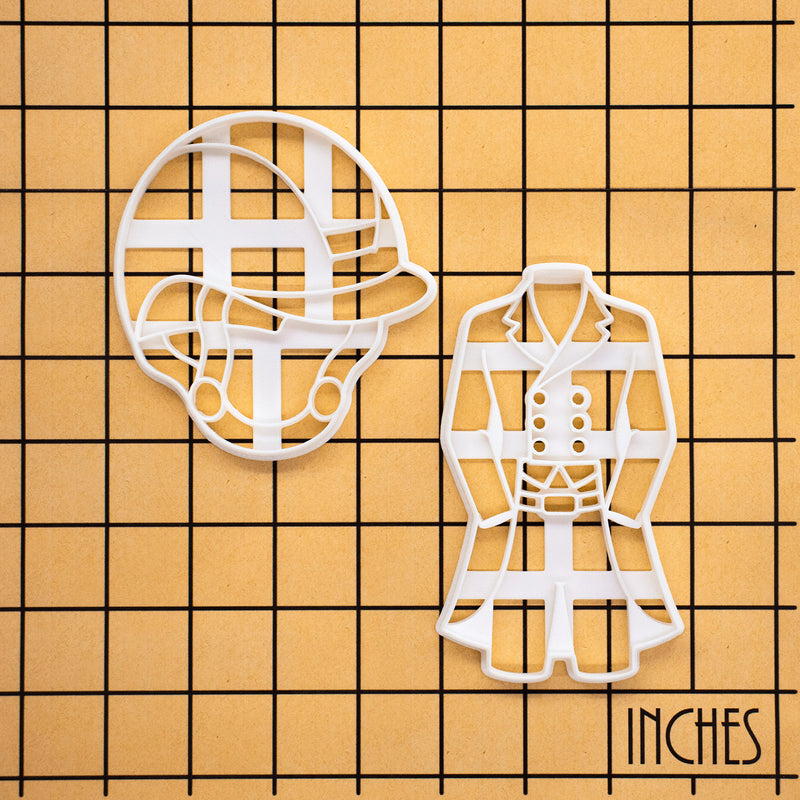 Set of 2 Dressage Coat & Riding Helmet Cookie Cutters