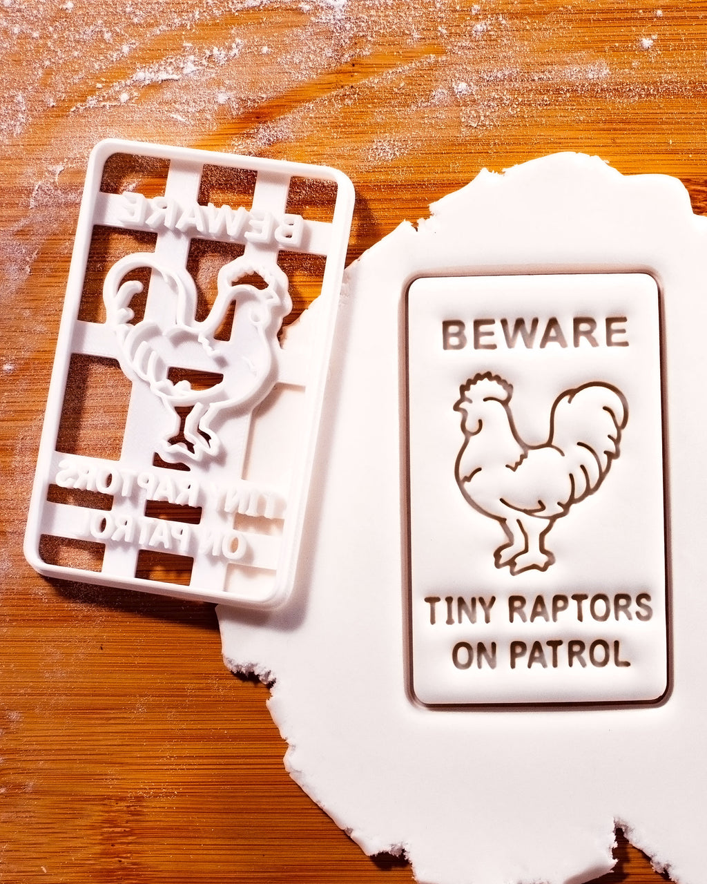 Beware Raptors Beware Tiny Raptors Cookie Cutter – Bakerlogy