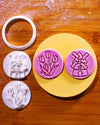 Spring Whispers Mini 2” Cookie Cutter & Stamp Set 🌷🌬️