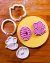 Bee Happy Mini 2" Cookie Cutter & Stamp Set 🐝🍯