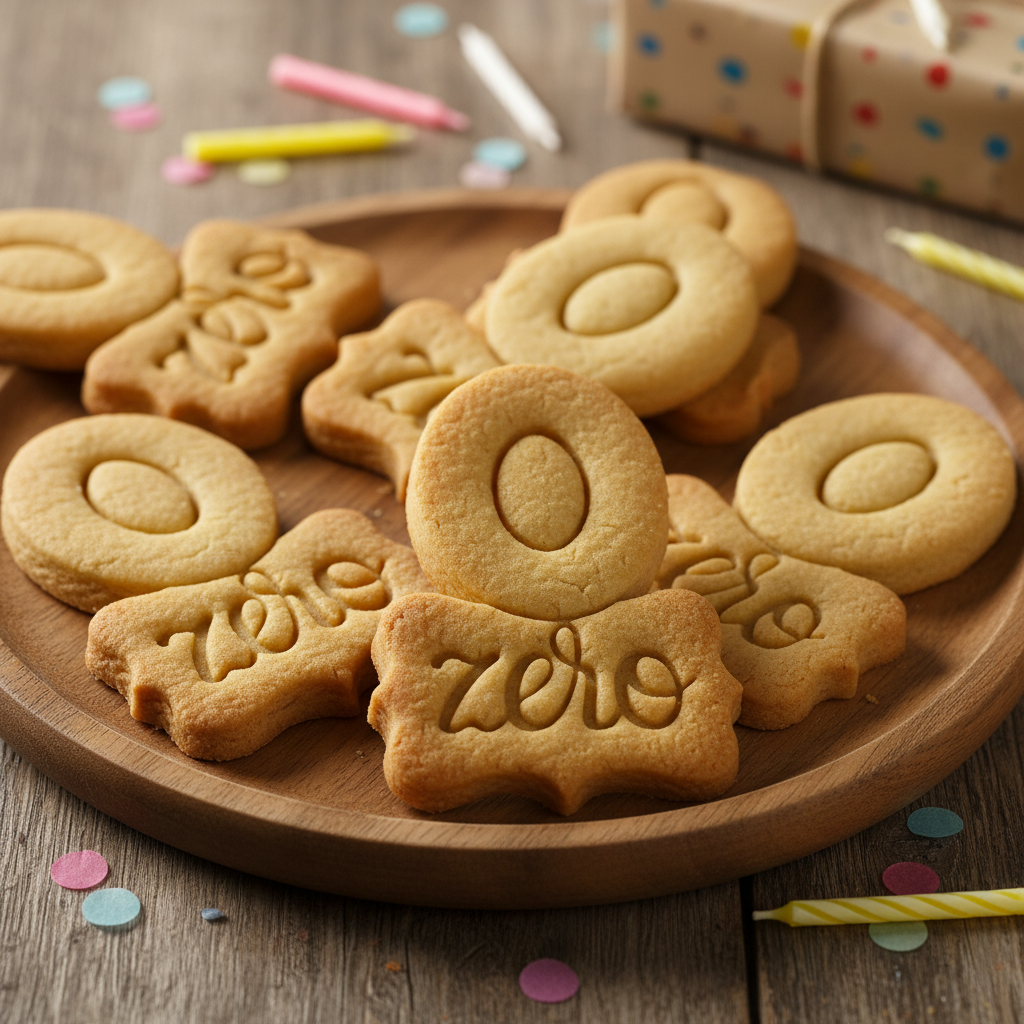 Delicious Zero Number Number 0 Cookie Cutter with “Zero” Embossed Design – Bakerlogy