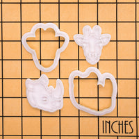 Mini Giraffe & Rhinoceros