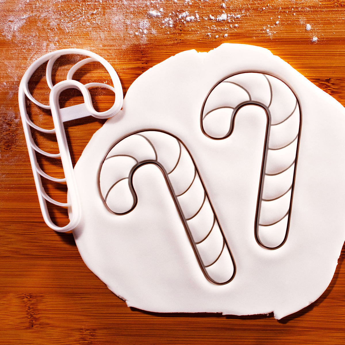 Candy Cane Cutter Candy Cane Cookie Cutter – Classic Christmas Holiday Baking Fondant ...